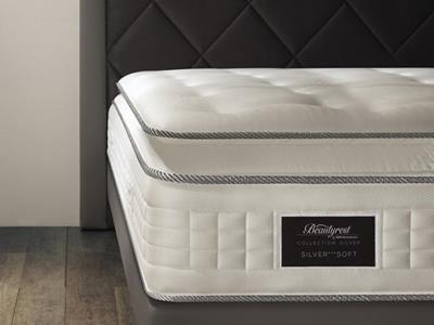 Close-up on a Beautyrest by Simmons Close-up view of a Beautyrest by Simmons mattress